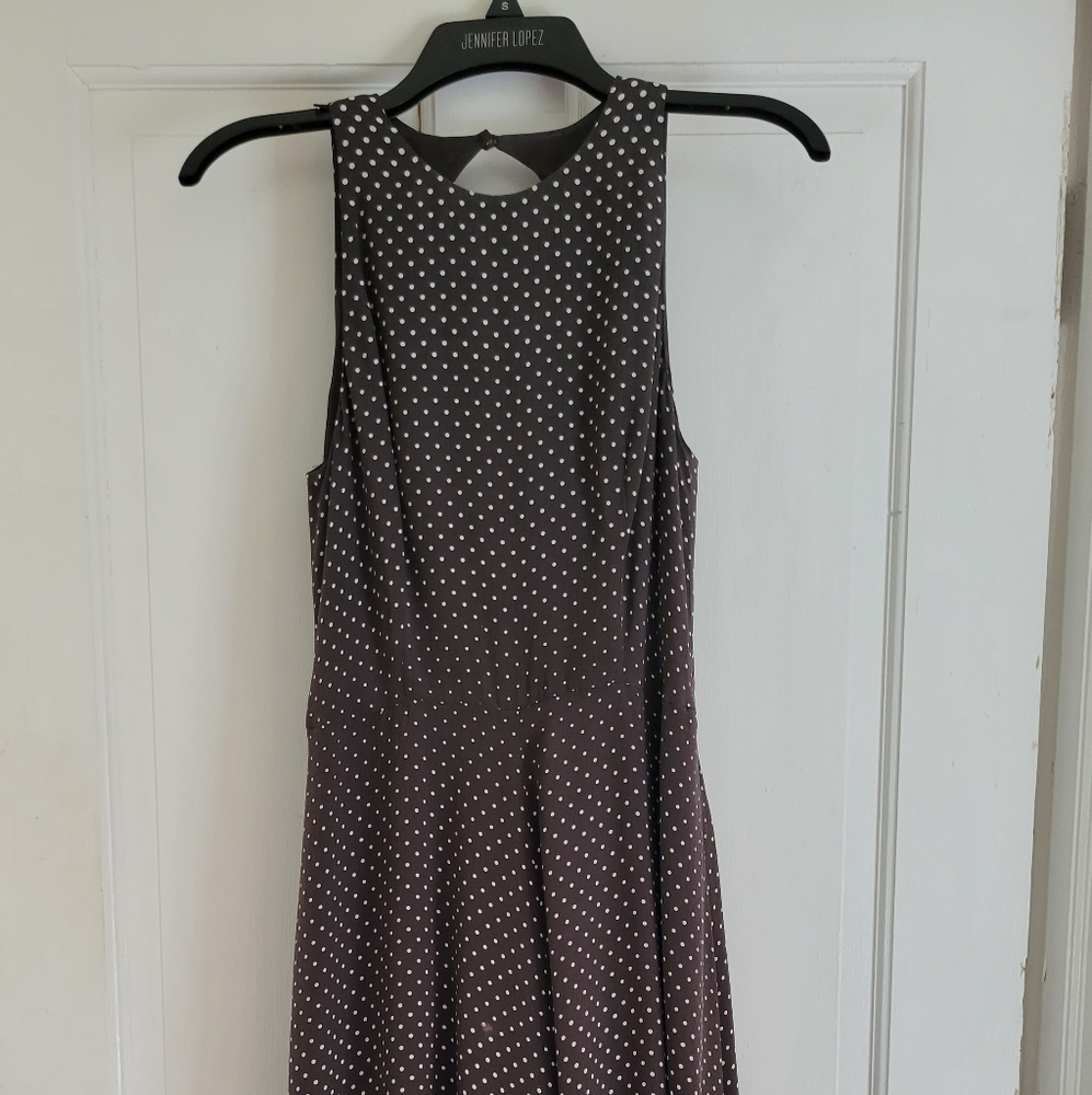 Worth 100% silk A-line polka dot dress